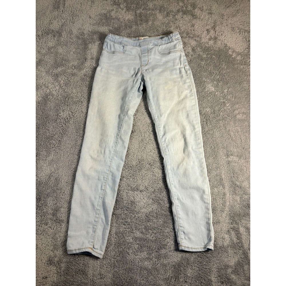 Levis Girls Pull-On Jeggings Light Wash Skinny Jeans Size 14 Regular 0238-L3R